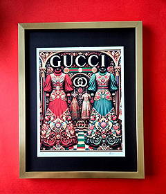 ALEXANDER DULAC | GUCCI Hand Signed Authentic Print Edition of 10 | COA: My art is a celebration of the grandeur and splendor of the 21st century. Through my portraits, I seek to immortalize those who not only define but also inspire aspiration and luxury in our contempora