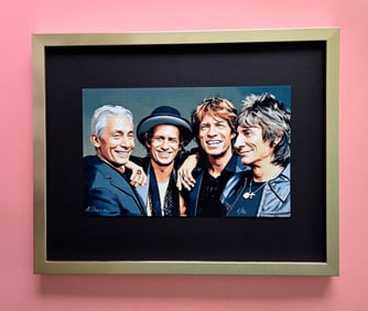 ALEXANDER DULAC | ROLLING STONES Hand Signed Authentic Print Edition of 10 | COA