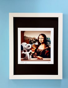 AIDAN FLUX | Hand Signed Original Print Framed | Ltd. Ed. of 100 | COA A Snoopy