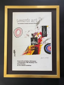 David Hockney | Vintage 1987 Signed Poster Print | Mounted and Framed