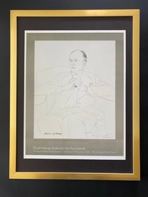 David Hockney | Vintage 1987 Signed Poster Print | Mounted and Framed