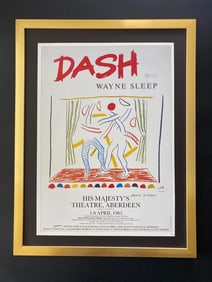 David Hockney | Vintage 1987 Signed Poster Print | Mounted and Framed