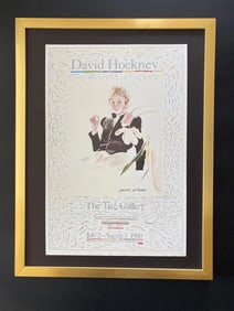 David Hockney | Vintage 1987 Signed Poster Print | Mounted and Framed