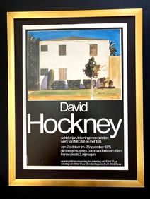 David Hockney | Vintage 1987 Signed Poster Print | Mounted and Framed
