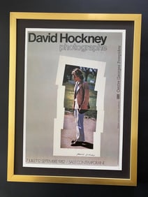 David Hockney | Vintage 1987 Signed Poster Print | Mounted and Framed
