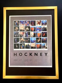David Hockney | Vintage 1987 Signed Poster Print | Mounted and Framed