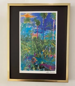 LeRoy Neiman " Montecarlo " Signed Pop Art Mounted and Framed in a New 11x14