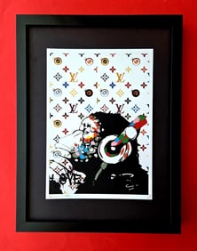 DEATH NYC Hand Signed Print Framed 16X12in COA MY LUXE FASHION FREQUENCY