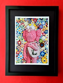 DEATH NYC Hand Signed Print Framed 16X12in COA MY LUXURIOUS XX MURAKAMI PET