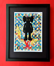 DEATH NYC Hand Signed Print Framed 16X12in COA MY LUXURIOUS XX LOUIS PET