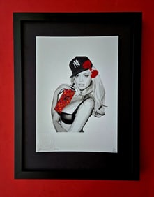 DEATH NYC Hand Signed Print Framed 16X12in COA "BAD & BRANDED" SPRAY ME