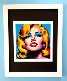 AIDAN FLUX | Hand Signed Original Print Framed | Ltd. Ed. COA Margot Robbie