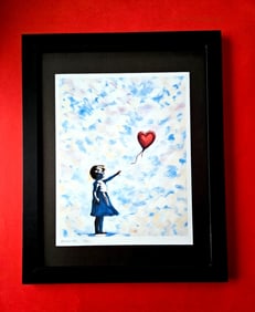 ALEXANDER DULAC | MY BANKSY GIRL Hand Signed Authentic Print Ed. of 10 COA
