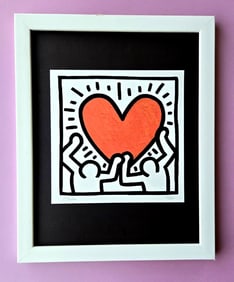 Chiara Bellini + " I LOVE KEITH HARING " Original Hand Signed Print Ltd Ed | COA