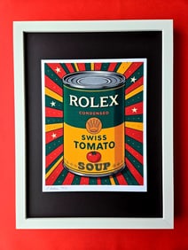 CHIARA BELLINI + ROLEX SWISS TOMATO SOUP Hand Signed Print LtdEd COA
