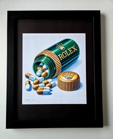 Chiara Bellini + "ROLEX Comfort Pills" Original Hand Signed Print Ltd Ed COA