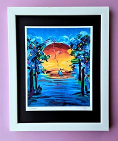 Chiara Bellini + " I LOVE PETER MAX " Original Hand Signed Print Ltd Ed | COA