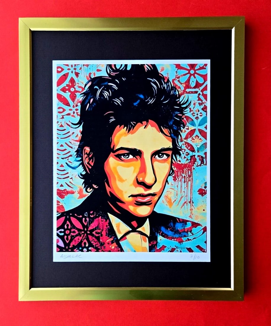 ALEXANDER DULAC | BOB DYLAN Hand Signed Authentic Print Edition of 10 COA: The seller has not provided a description for this item. Contact them with any questions before purchasing. Reserve: $125.00 Shipping: Domestic: Flat-rate of $29.00 to anywhere within the contiguous U