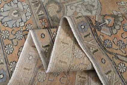 9'4x12'1 ft, ORANGE MINIMALIST RUG, Oversized Persian