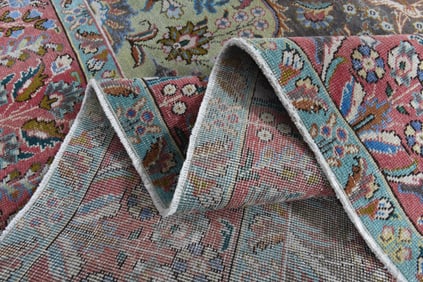 9'8x12'7 ft, PERSIAN COLORFUL RUG, Oversized Antique