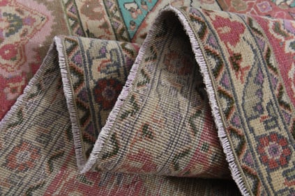 10'1x12'4 ft, PINK MINIMALIST RUG