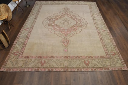 9'7x12'3 ft, BEIGE TURKISH RUG