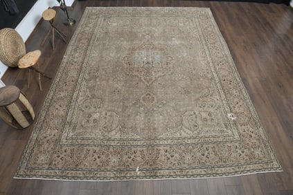 9'6x12'9 ft, BROWN TURKISH RUG