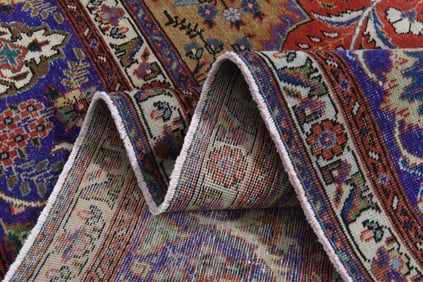 9.7x12'6 ft, OVERSIZED ORANGE PURPLE, Minimalist Decor, Area Rug