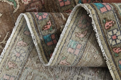 9'5x12'7 ft, ORANGE MINIMALIST RUG, Oversized Persian