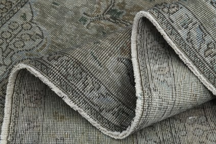 8x11'1 ft, BROWN VINTAGE RUG