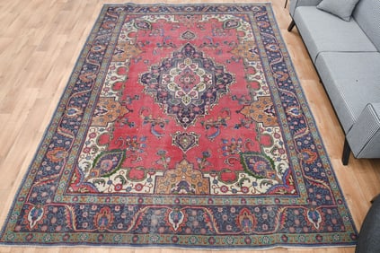 7.9x11.2 ft, COLORFUL, Persian Vintage Rug
