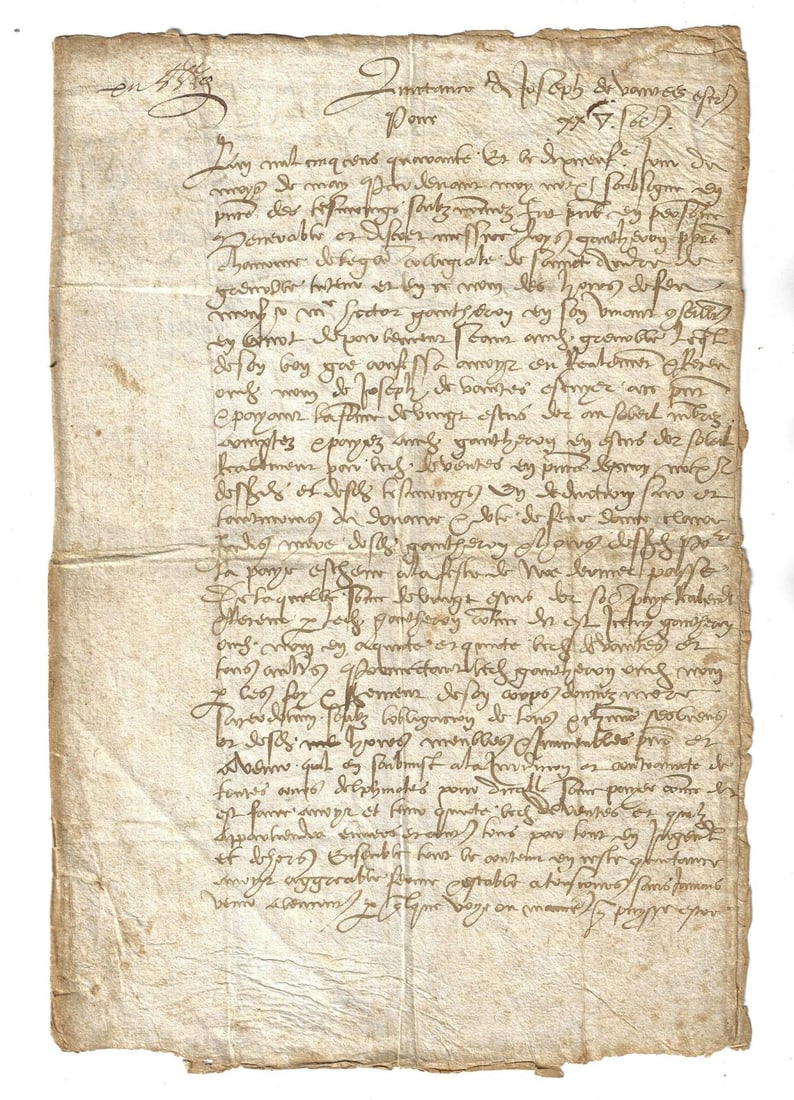 1550 Manuscript Spanish Document (1 of 2)