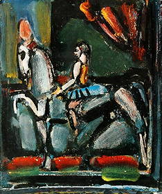 Georges Rouault Lithograph XXe Siecle 1971: Medium: Lithograph Marks: not signed not numbered Printed: by Mourlot 1972 France Paper Size: vellum 12.50 x 9.50 inch Provenance: Homage to Rouault, XX Siecle 1972 Condition: Fine COA : Included <b