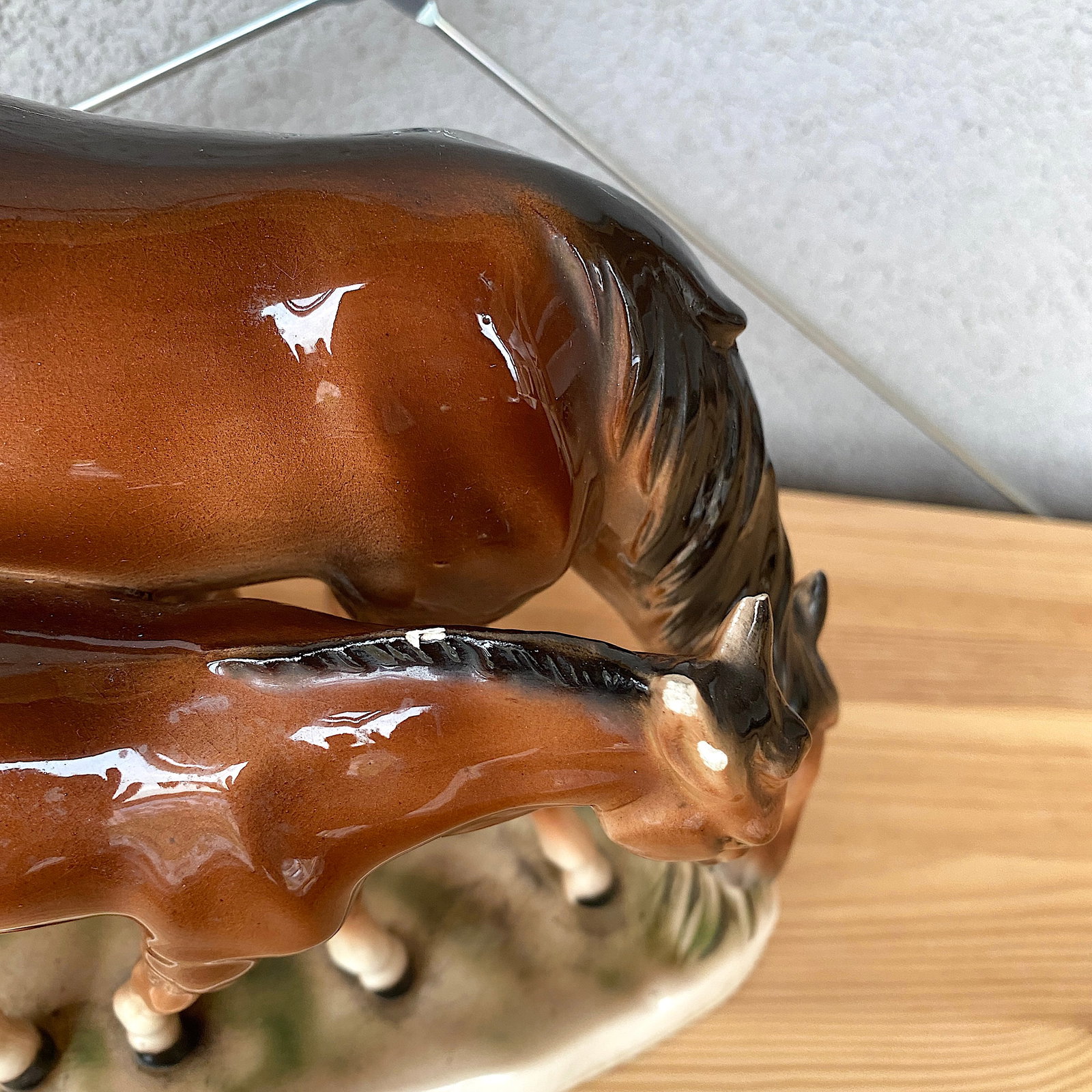Signed porcelain horses - 5