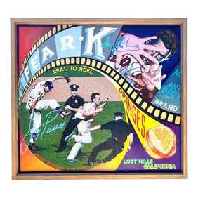 Signed, Original Ben Sakoguchi "Fear-K" From Orange Crate Label Series, 2005