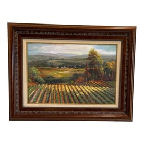 Landscape Vineyards Oil Painting