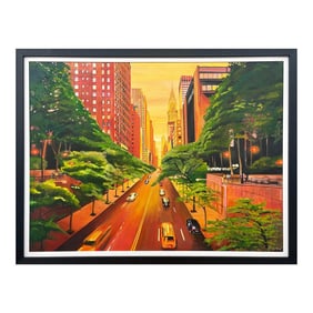 The Chrysler Building 42nd Street New York City - Unique Original Art by Contemporary British Artist