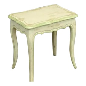 1960s Pale Green French Faux Finished Occasional Table