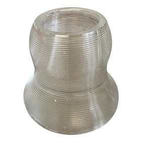 Antique Two-Tier Edwardian English Blown Glass Match Strike