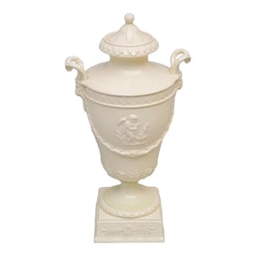 1960s Wedgwood Etruria Porcelain Cream Ware Neoclassical Urn