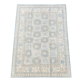 Contemporary Modern Khotan Wool Rug 6x9