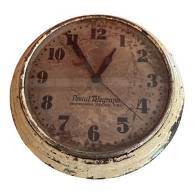 1930s Vintage Us Postal Clock From an Old Post Office
