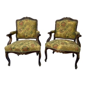 Antique 18th Century Italian Armchairs a Pair