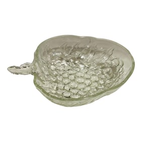 Vintage Clear Glass Grape Cluster Bowl by Indiana Glass