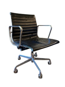 Mid-Century Eames Aluminum Group Task Chair in Black for Herman Miller