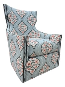 Vintage Wesley Hall Swivel Club Chair