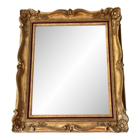 Vintage La Barge Rectangular Wall Mirror in Ornate Giltwood Frame