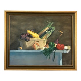 Vintage 1978 Still Life Oil Painting by n.m. DanKenbring