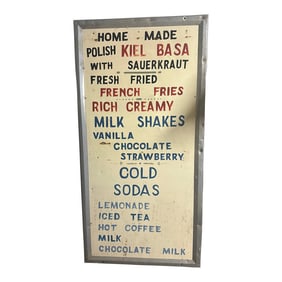 Americana Roadside Sign for a Restaurant 1930s