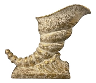 Mid-Century Modern Ceramic Cornucopia Vase